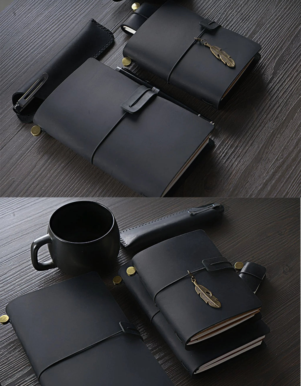 Retro Handmade Diary Black