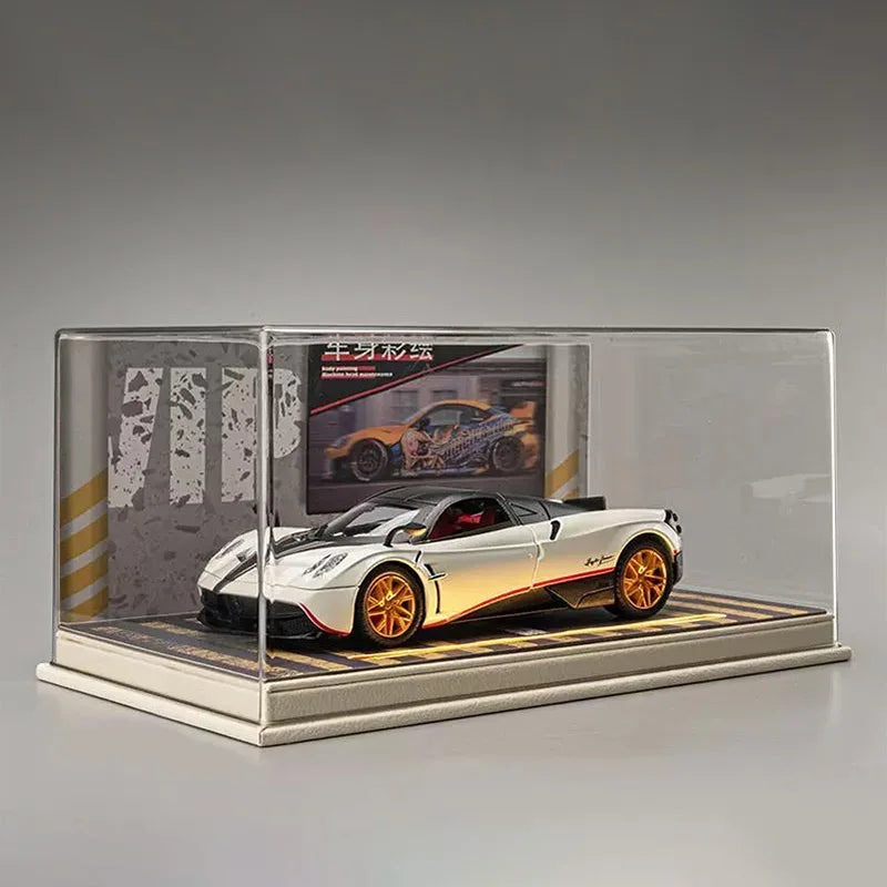 1:24PVC Car Model Dust Cover, Display Box Collection And Display Shelves, And Cool Scene Pictures, Christmas Gifts
