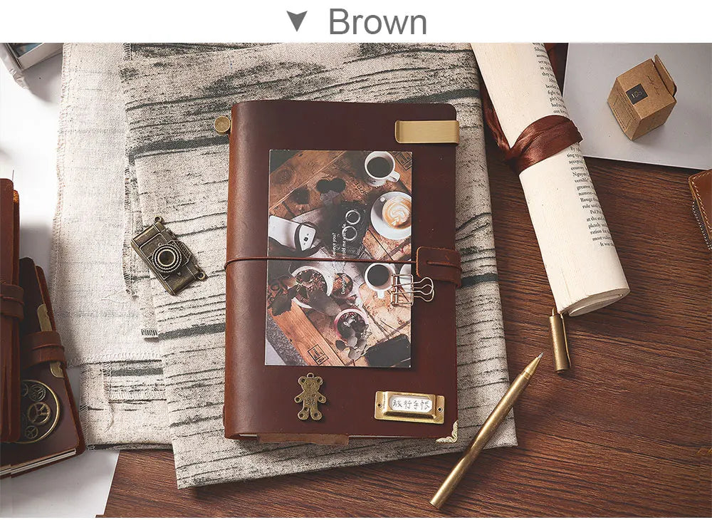 Retro Handmade Diary Coffee