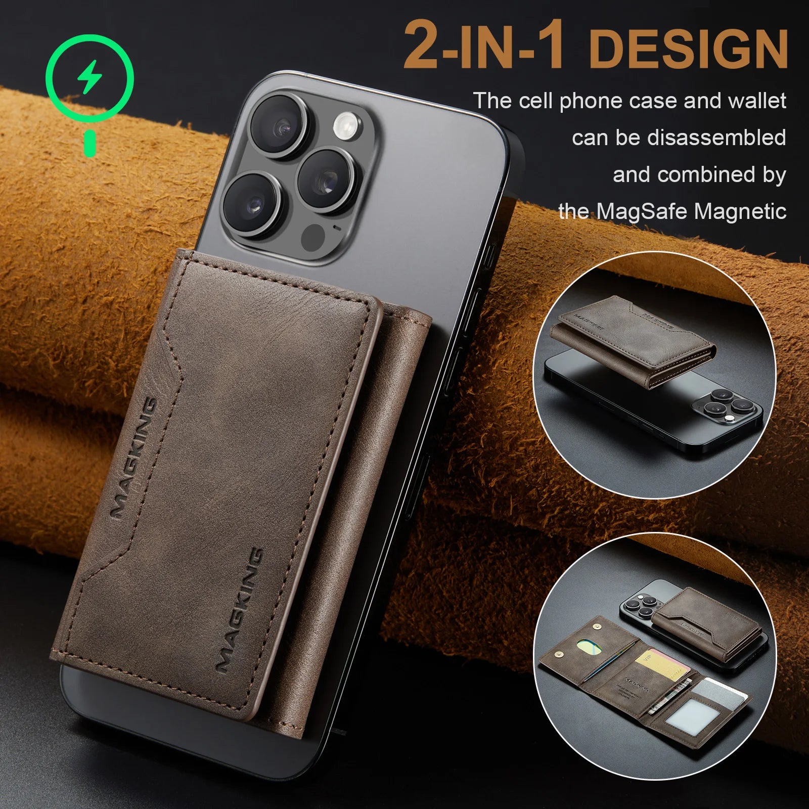 Magnetic Premium Leather Wallet