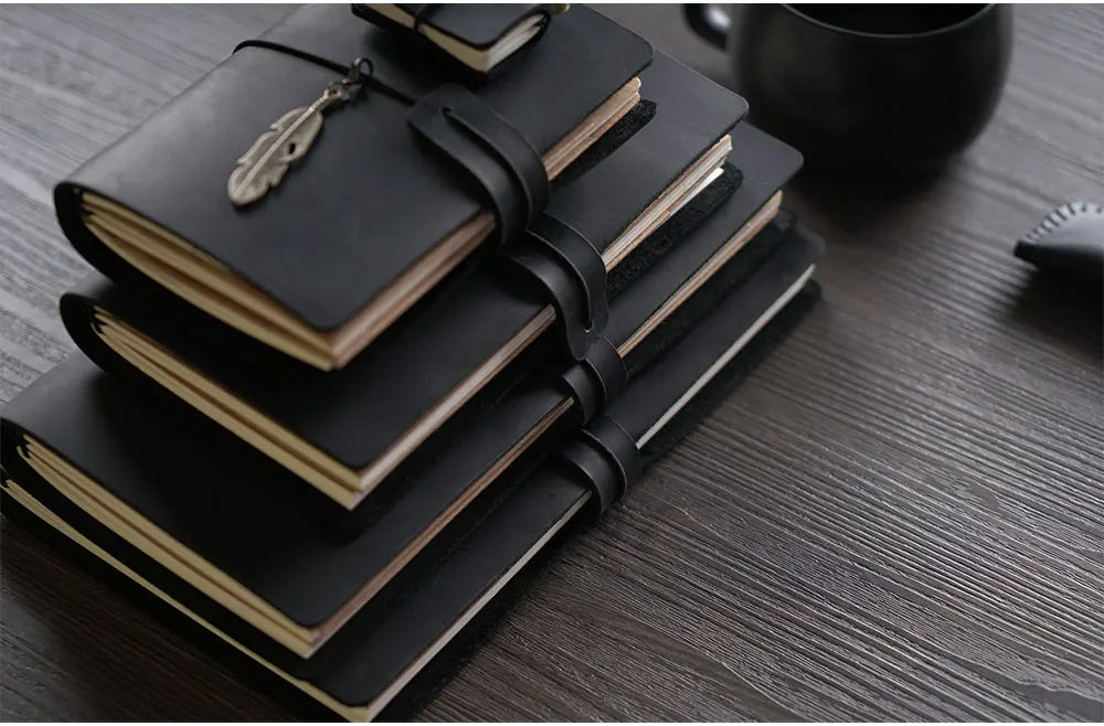 Retro Handmade Diary Black