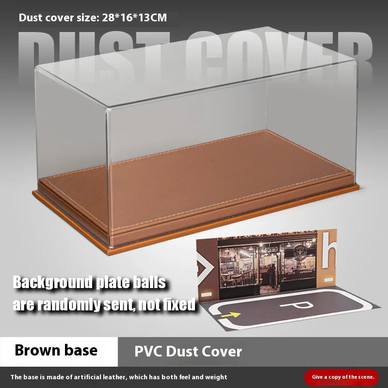 1:24PVC Car Model Dust Cover, Display Box Collection And Display Shelves, And Cool Scene Pictures, Christmas Gifts