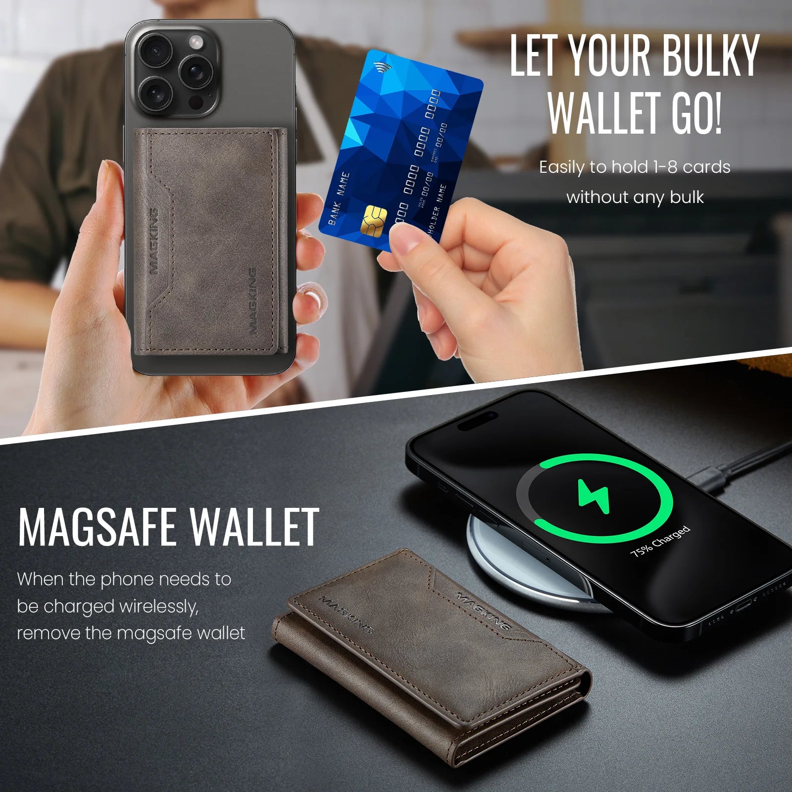 Magnetic Premium Leather Wallet
