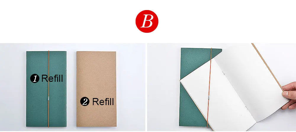 Retro Handmade Diary Green