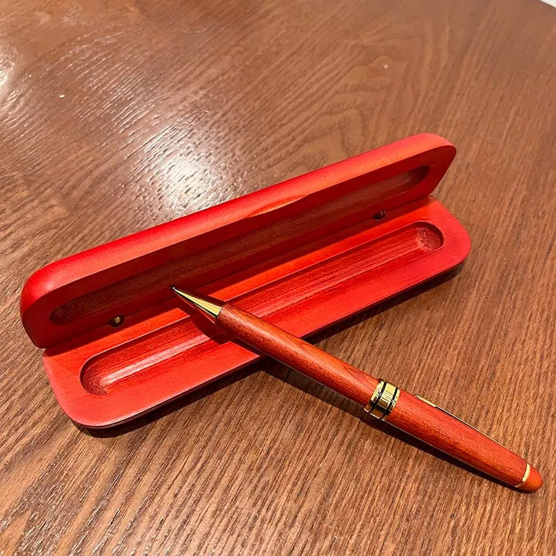1 ball pen + 1 pen box wooden
